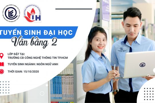 Thông báo Tuyển sinh Đại học văn bằng 2 hình thức vừa học vừa làm năm học 2020