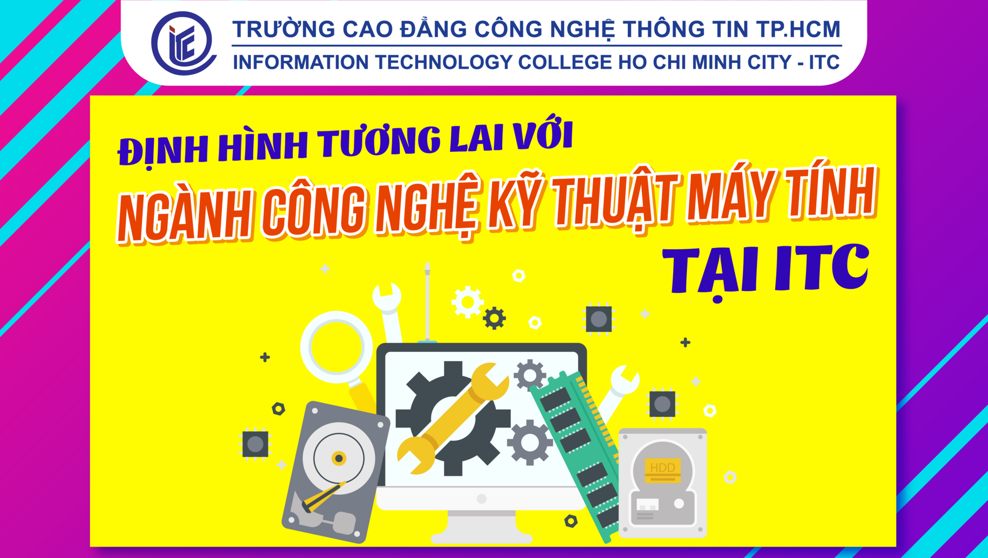 Định hình tương lai với ngành Công nghệ kỹ thuật máy tính: Tuyển sinh Cao đẳng tại ITC