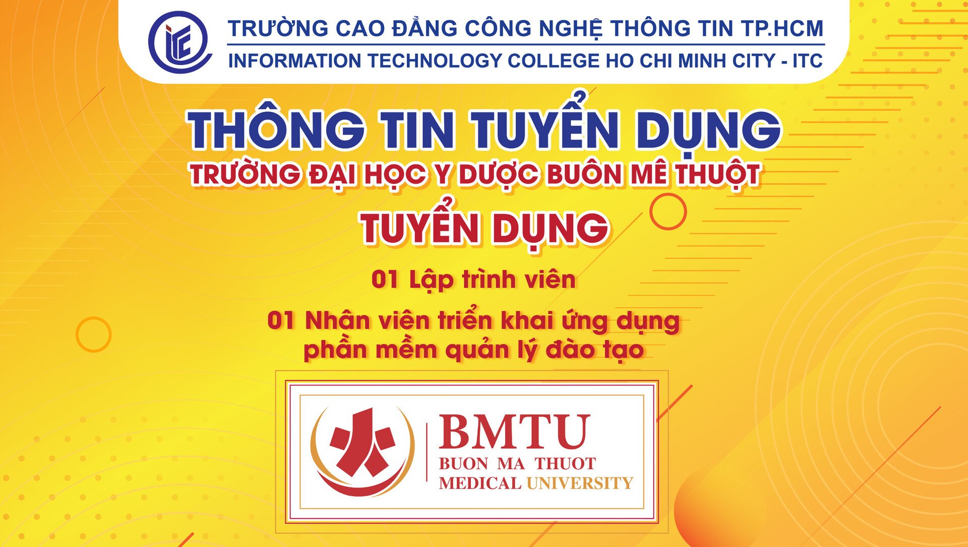 Trường Đại học Y Dược Buôn Ma Thuột thông báo tuyển dụng Lập trình viên