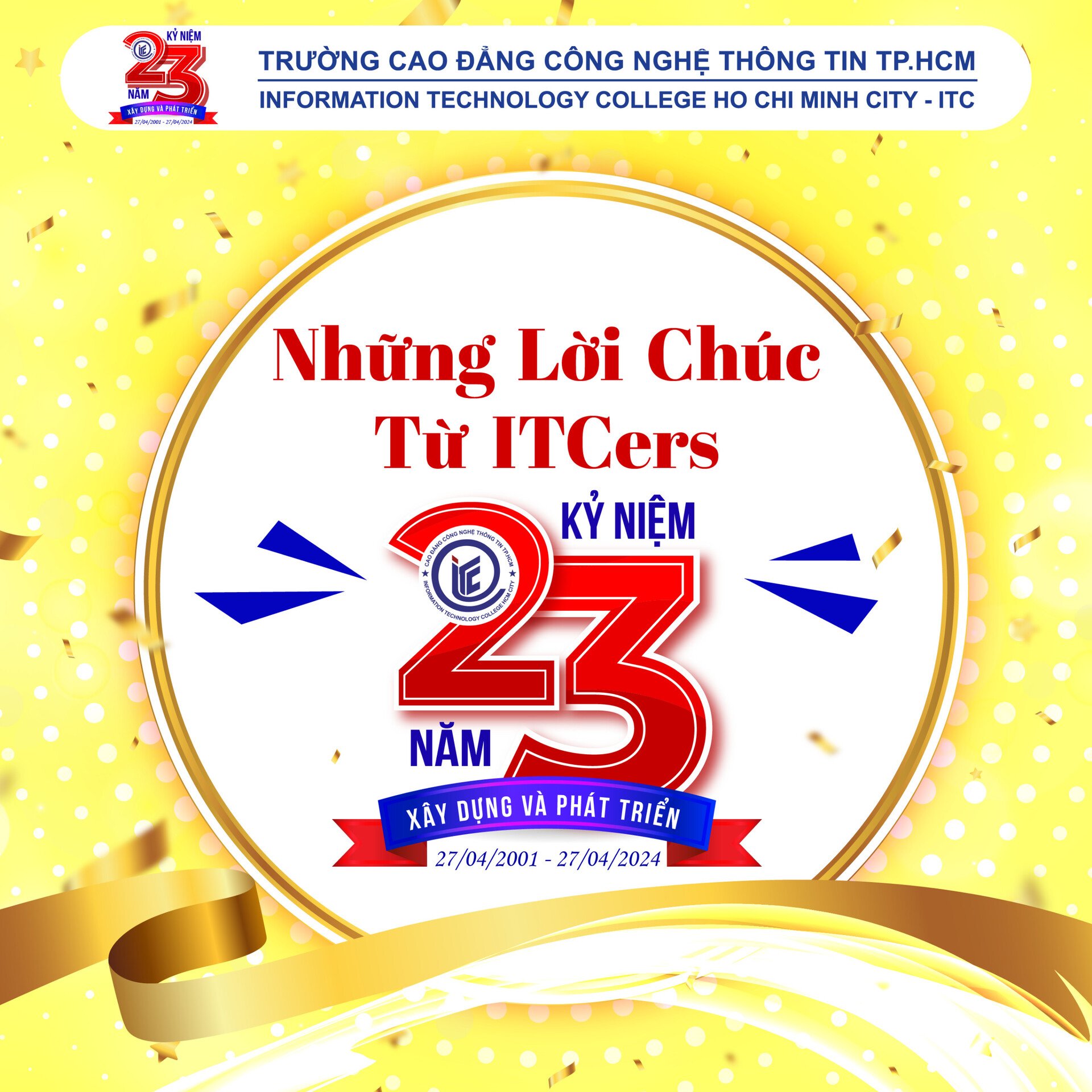 Những lời chúc từ trái tim của sinh viên mừng tuổi 23 ngôi Trường ITC