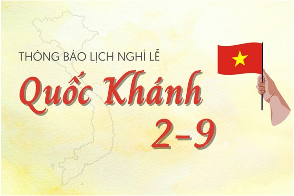 Thông báo về việc nghỉ Lễ ngày Quốc khánh 02/09 năm 2024