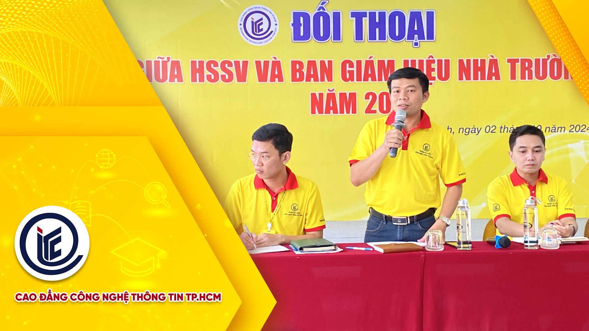 Toàn cảnh buổi đối thoại giữa HSSV và BGH Nhà trường năm 2024