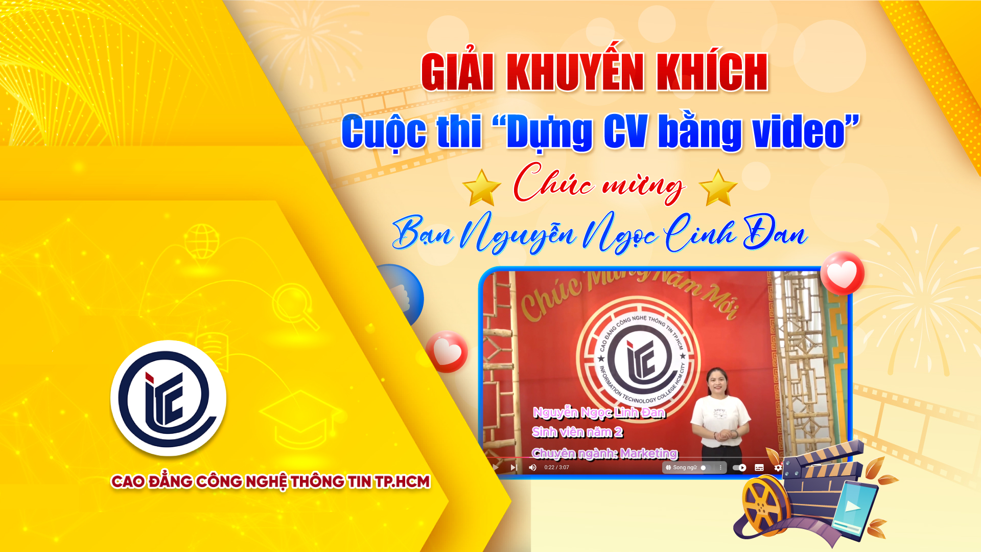 Cuộc thi dựng CV bằng video - Nguyễn Ngọc Linh Đan - Ngành Marketing - Giải Khuyến khích