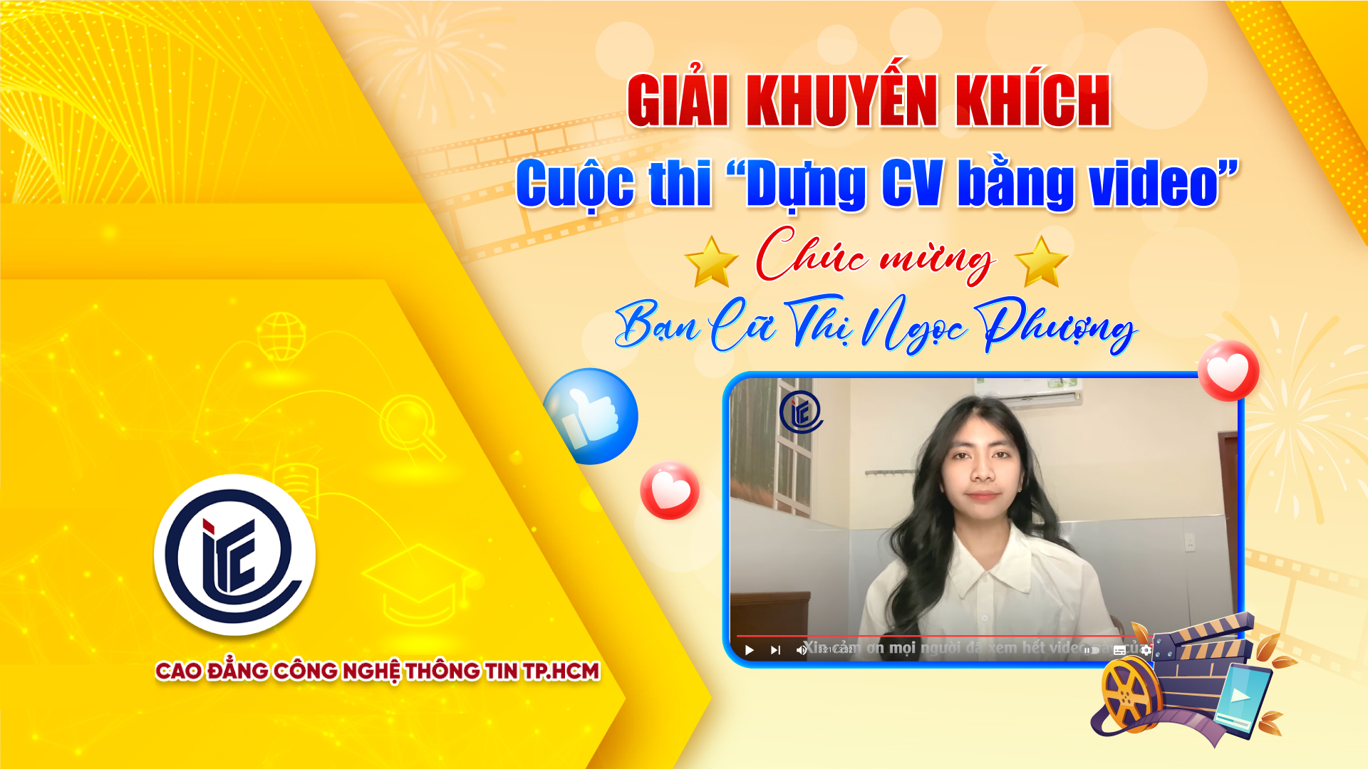 Cuộc thi dựng CV bằng video - Lữ Thị Ngọc Phượng - QT Digital Marketing - Giải Khuyến khích