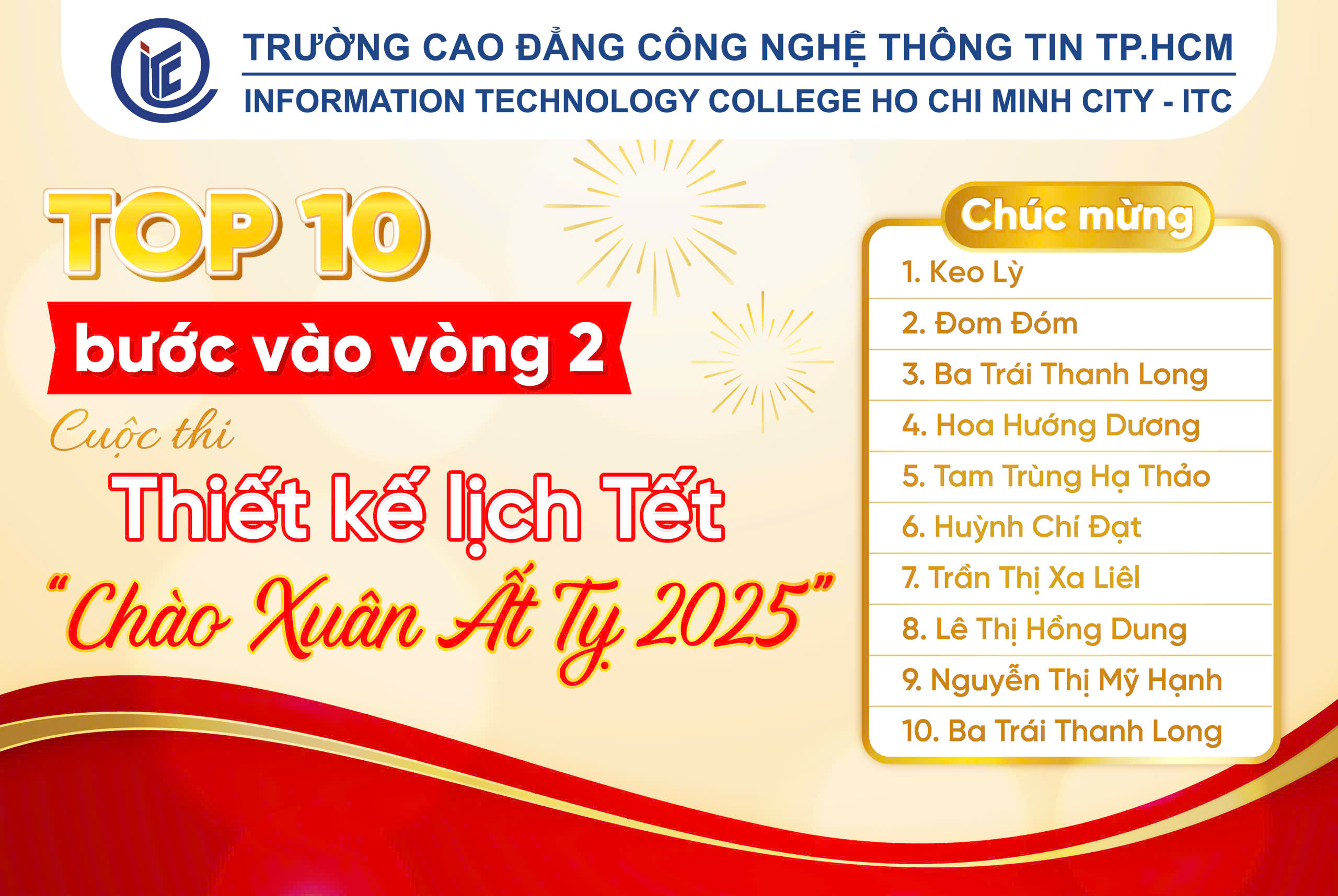 Công bố 10 thí sinh vượt vòng 1 Cuộc thi Thiết kế lịch Tết "Chào Xuân Ất Tỵ 2025"