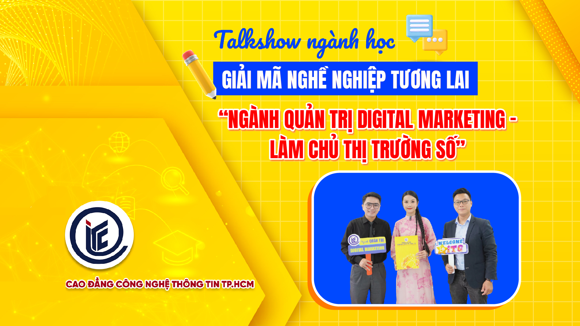 Talkshow ngành học: Ngành Quản trị Digital Marketing – Làm chủ thị trường số