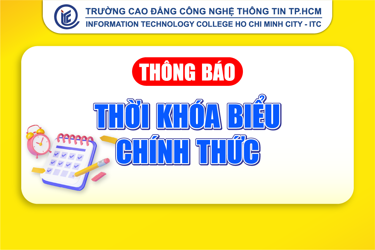 Thông báo thời khóa biểu chính thức khóa 23 và 24 học kỳ 1 năm 2025 - 2026