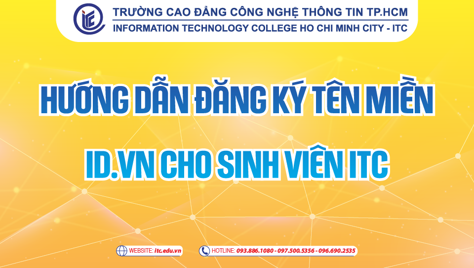 Hướng dẫn đăng ký tên miền ID.VN miễn phí cho sinh viên ITC