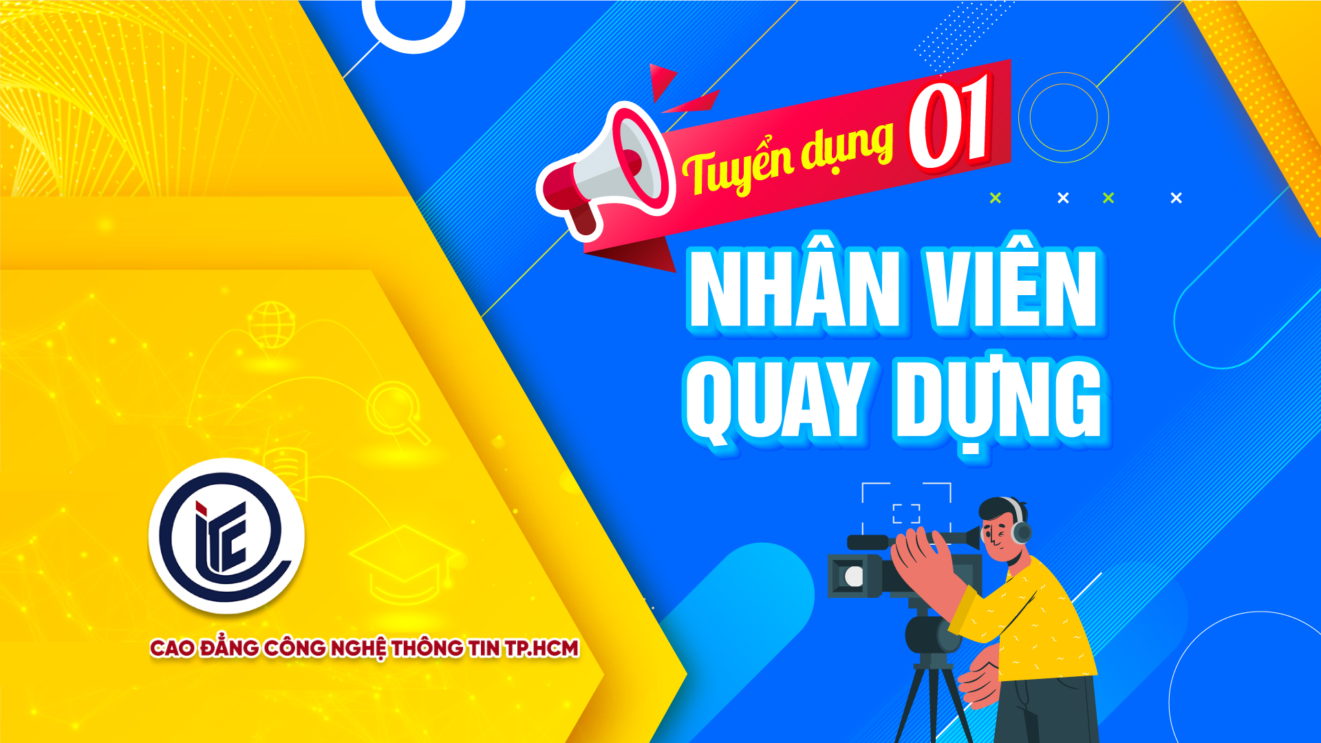 Trường ITC tuyển dụng 1 nhân viên quay dựng