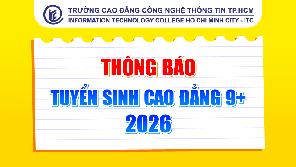 Thông báo Tuyển sinh hệ Cao đẳng 9+ năm 2026