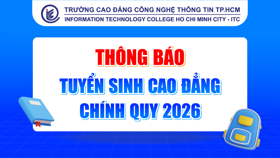 Thông báo Tuyển sinh hệ Cao đẳng chính quy năm 2026