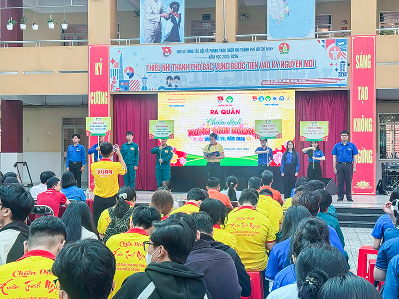 Lễ ra quân Xuân tình nguyện 2026 - Lan tỏa sắc xuân yêu thương