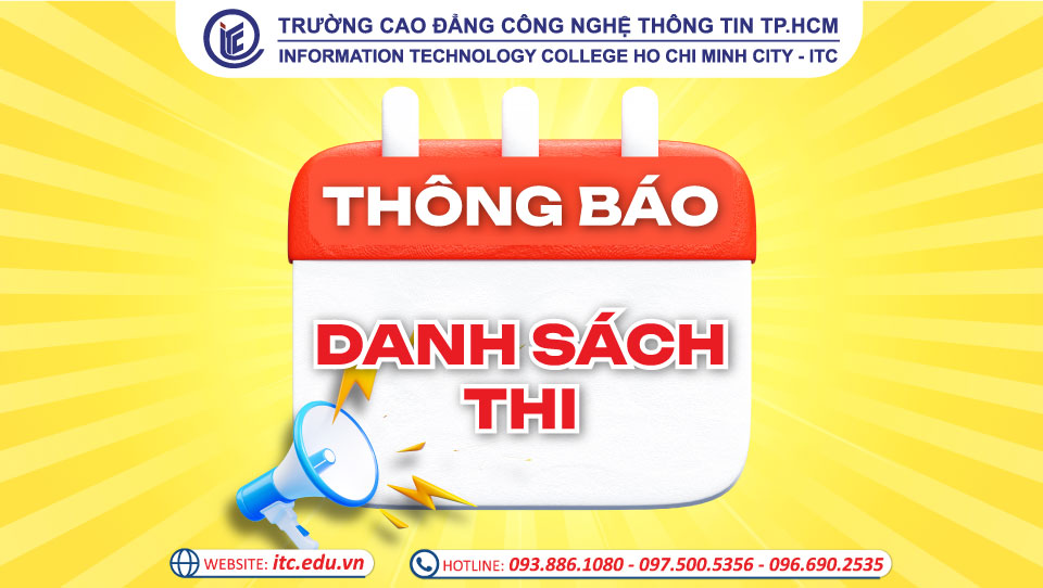 Thông báo Danh sách dự thi và cấm thi học kỳ 2 năm học 2025 - 2026