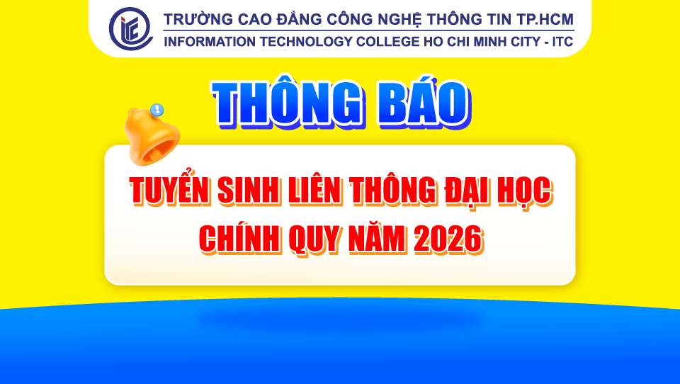 Thông báo tuyển sinh Liên thông đại học chính quy năm 2026