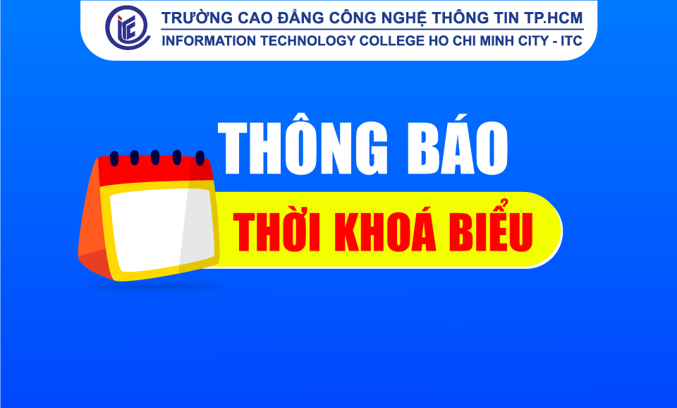 Thông báo thời khóa biểu khóa 26 học kỳ 1 năm học 2026 - 2027