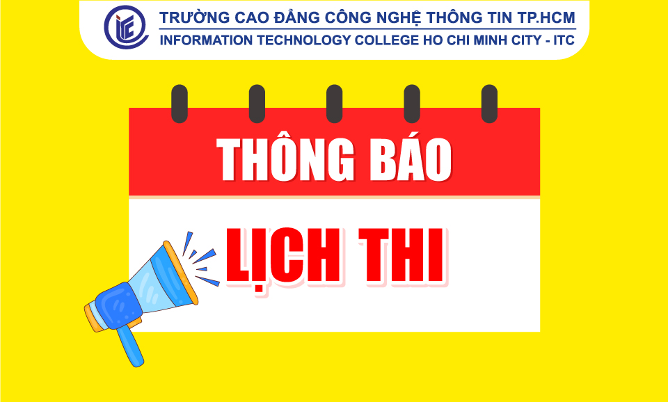 Thông báo lịch thi học kỳ 3 khóa 25 lớp buổi tối năm học 2025 - 2026