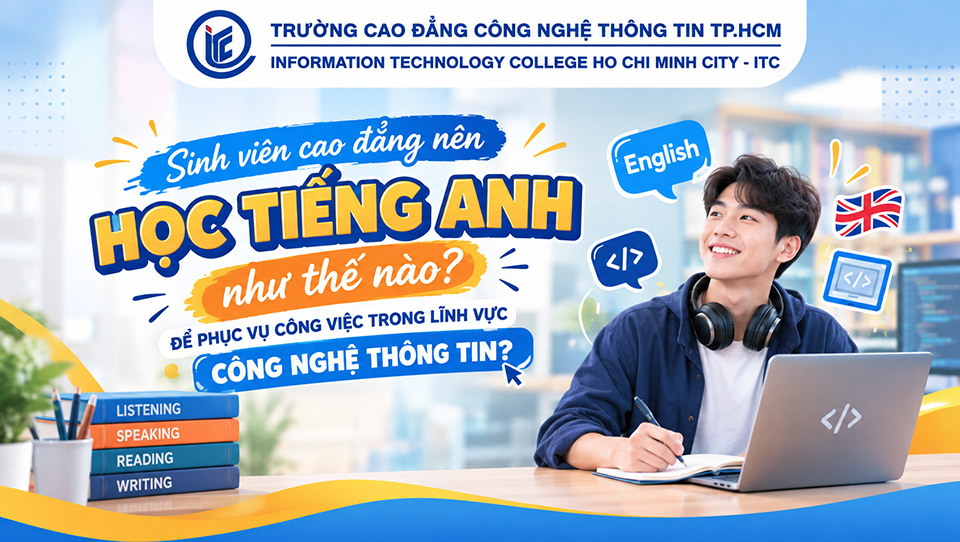 Sinh viên cao đẳng nên học tiếng Anh như thế nào để phục vụ công việc trong lĩnh vực Công nghệ thông tin?