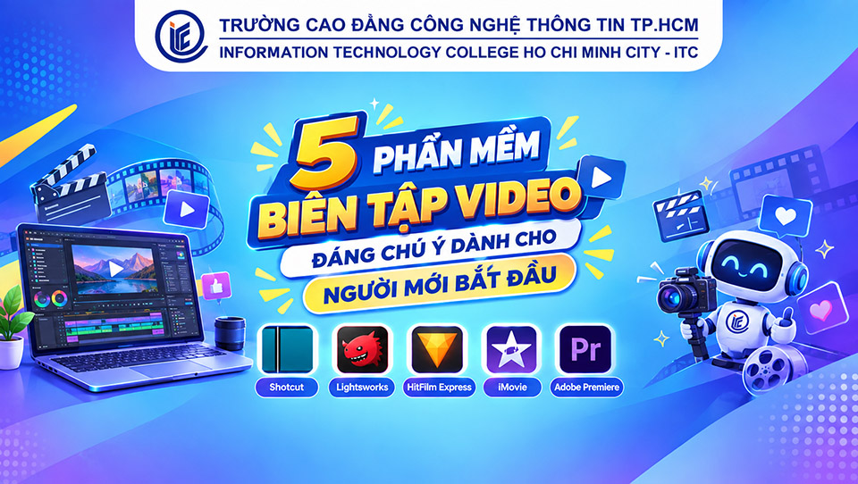 Năm phần mềm biên tập video đáng chú ý dành cho người mới bắt đầu