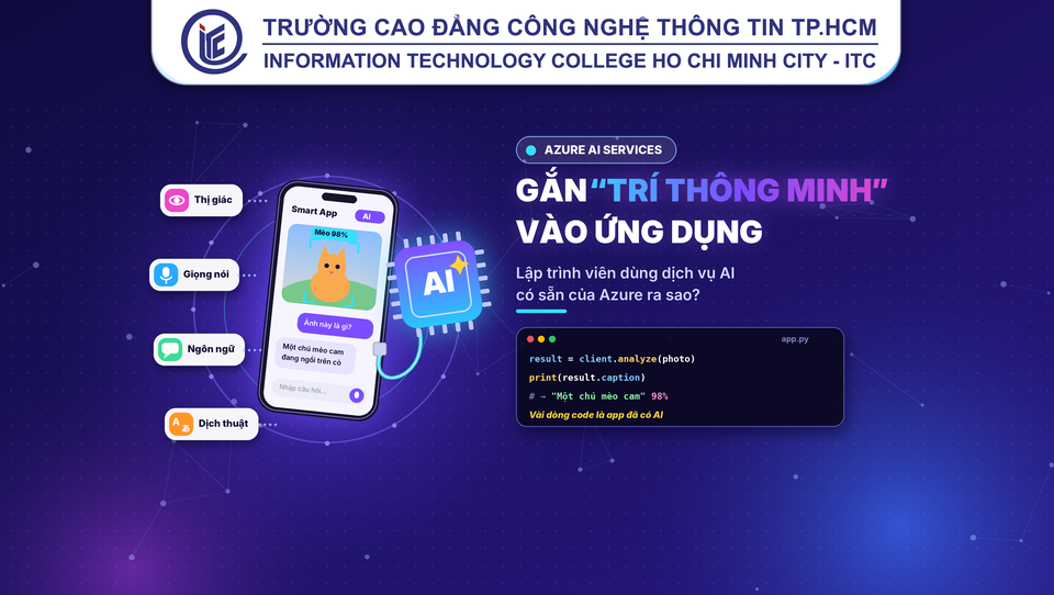 Gắn "trí thông minh" vào ứng dụng: lập trình viên dùng dịch vụ AI có sẵn của Azure ra sao?