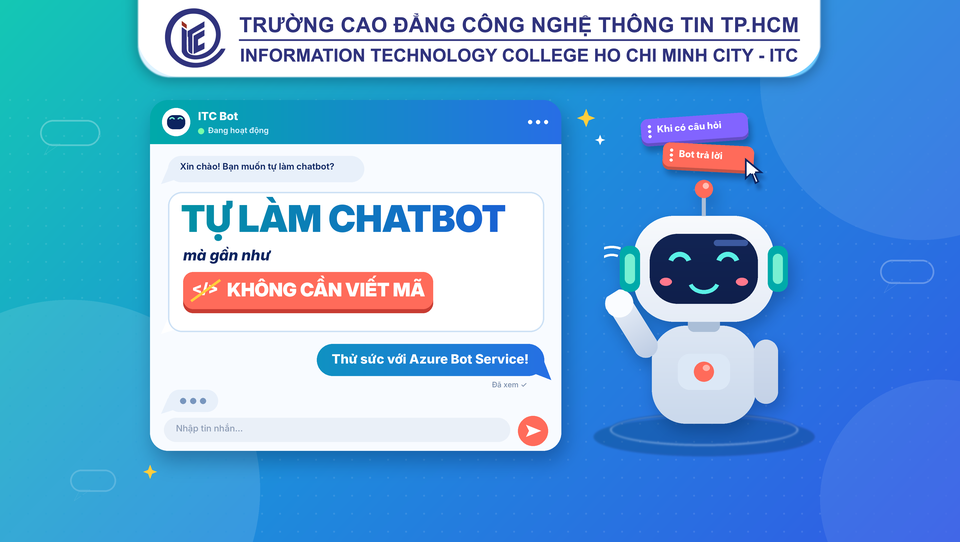 Tự làm chatbot mà gần như không cần viết mã: thử sức với Azure Bot Service
