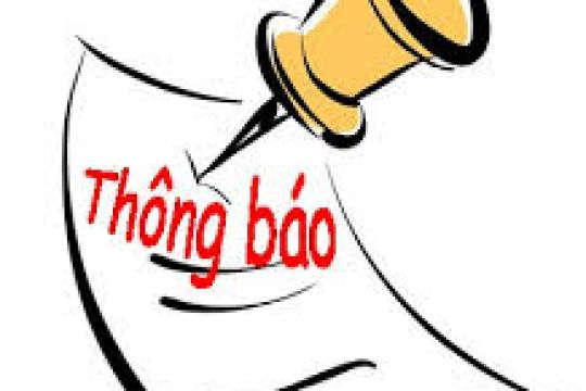 Thông báo về việc tổ chức công đoàn bộ phận