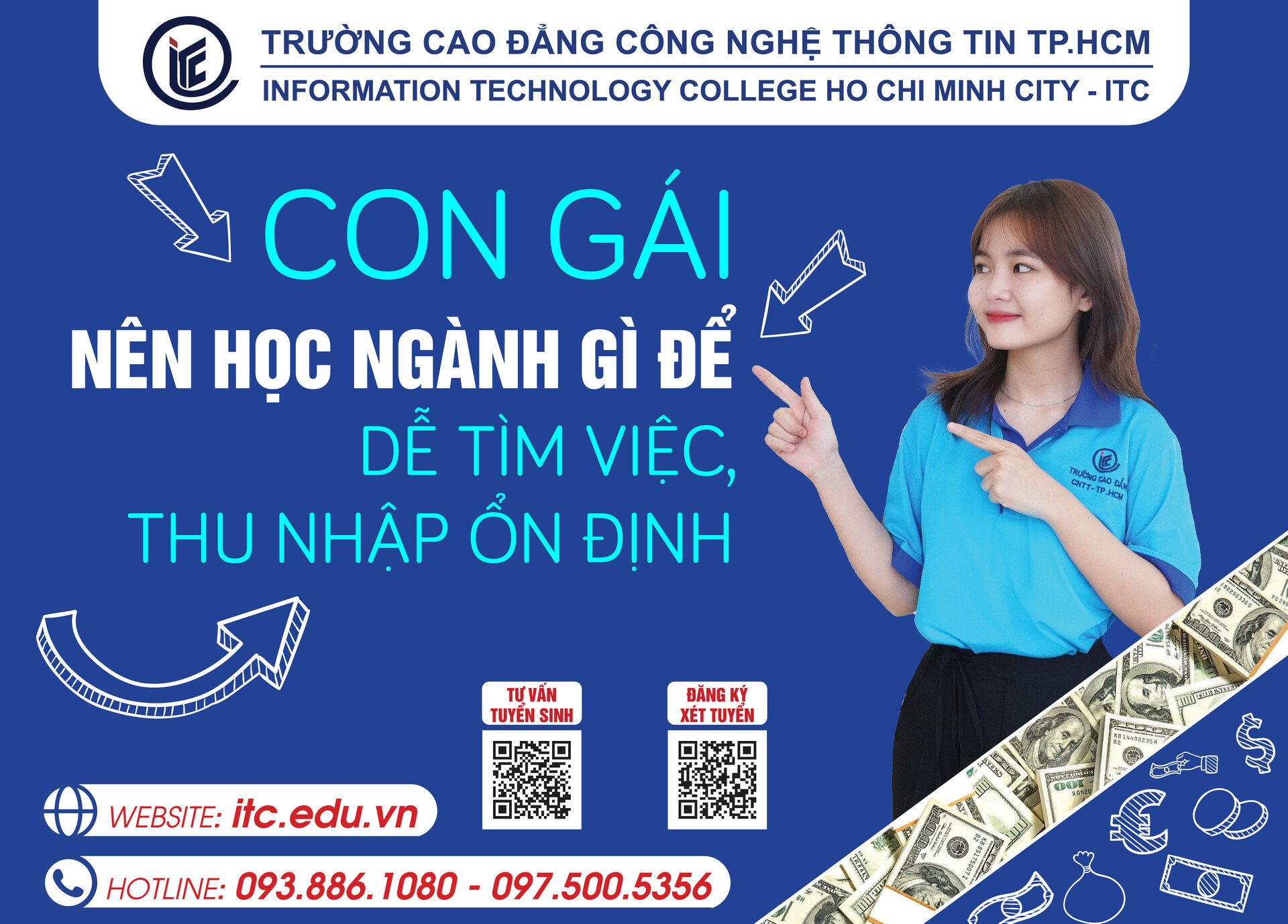 Con gái nên học ngành gì để dễ tìm việc, thu nhập ổn định?