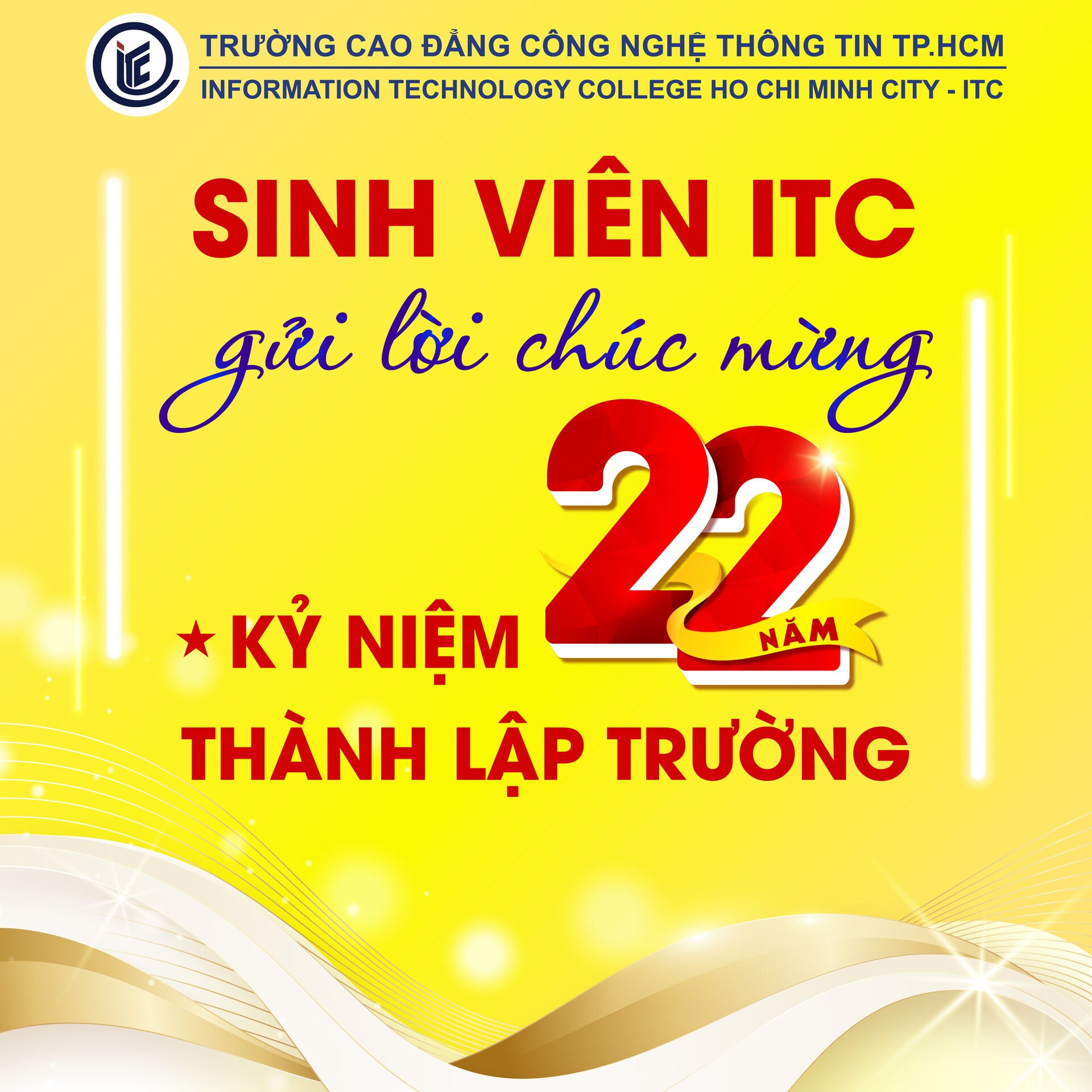 Sinh viên ITC gửi lời chúc mừng kỷ niệm 22 năm thành lập Trường