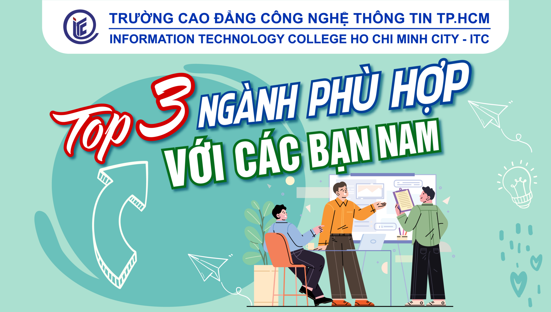 Top 3 ngành học phù hợp với các bạn nam