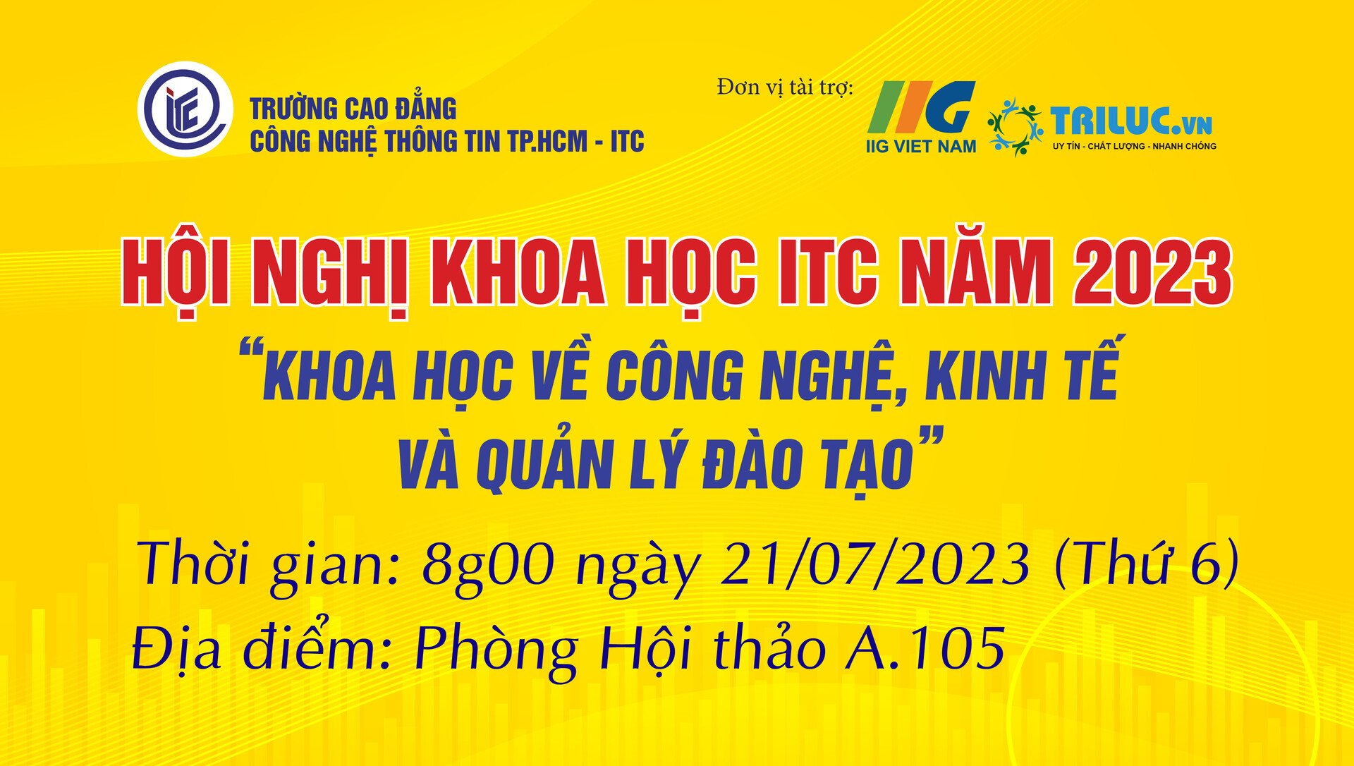 Chào mừng Hội nghị khoa học ITC năm 2023